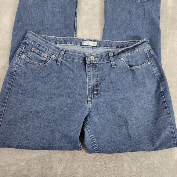 Riders by Lee Womens Jeans 18 Plus 1Boot Cut Medium Blue Denim Zip Fly BOO24E - Picture 3 of 6